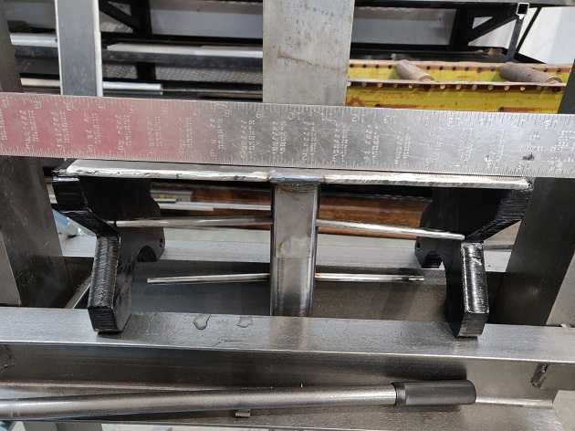 pressing out weld warp